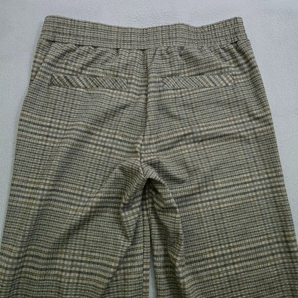 Democracy Women XS High Rise Plaid Pull-On Wide Leg Trousers - Picture 3 of 12